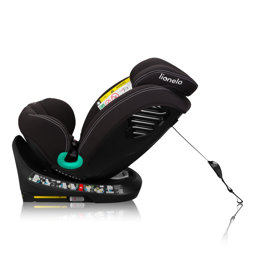 Lionelo - Sukama automobilinė kėdutė su baze BASTIAAN ONE i-Size 40–150 cm Juoda (Carbon)