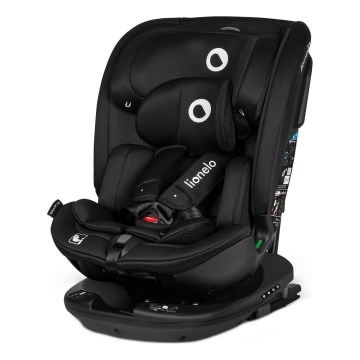 Lionelo - Sukama automobilinė kėdutė su baze BASTIAAN i-Size 40-150 cm Black Carbon