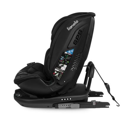 Lionelo - Sukama automobilinė kėdutė su baze BASTIAAN i-Size 40-150 cm Black Carbon