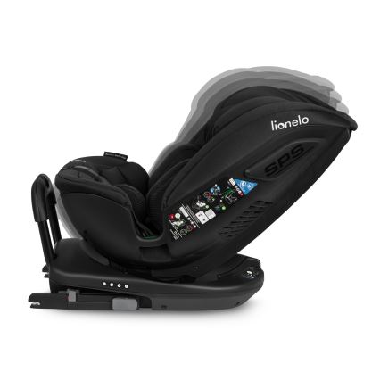 Lionelo - Sukama automobilinė kėdutė su baze BASTIAAN i-Size 40-150 cm Black Carbon