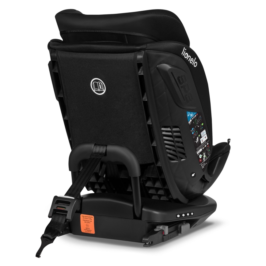Lionelo - Sukama automobilinė kėdutė su baze BASTIAAN i-Size 40-150 cm Black Carbon