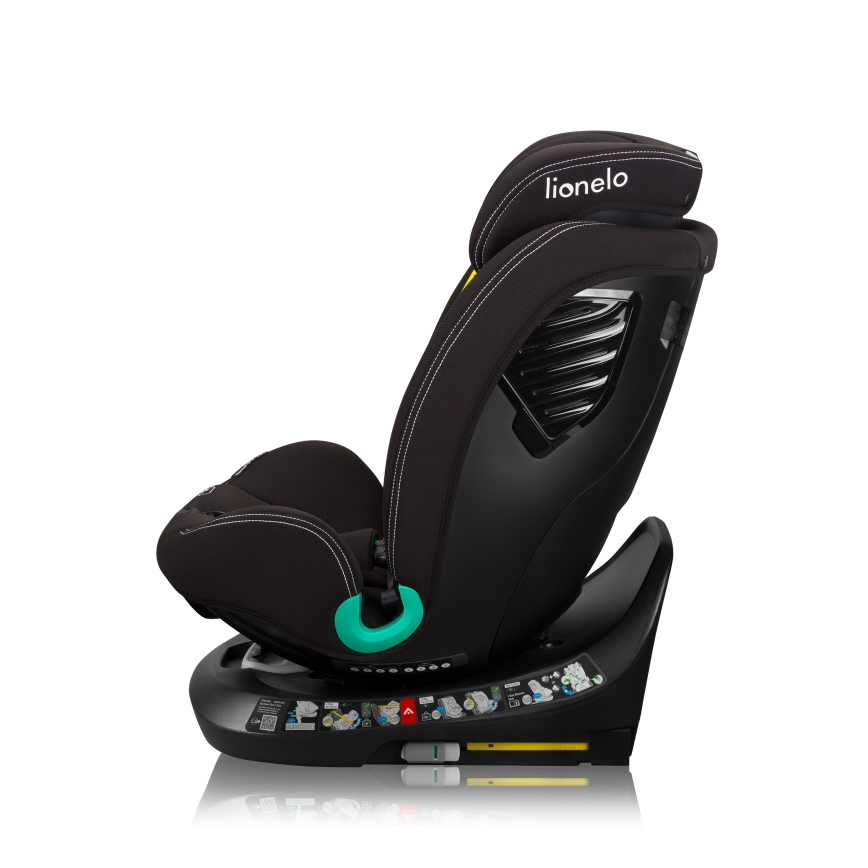 Lionelo - Pasukama automobilinė kėdutė su baze BASTIAAN ONE i-Size 40-150 cm Black Carbon