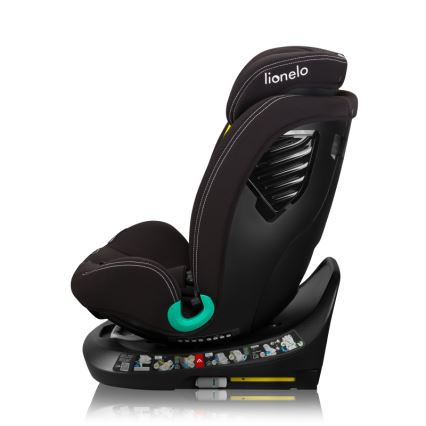 Lionelo - Pasukama automobilinė kėdutė su baze BASTIAAN ONE i-Size 40-150 cm Black Carbon