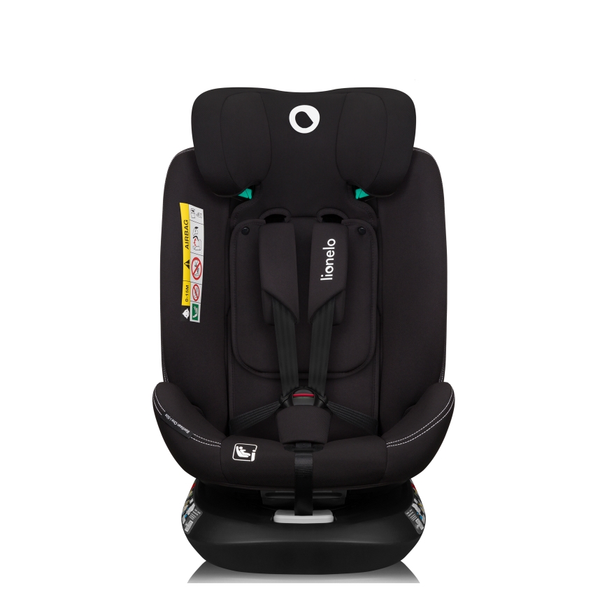 Lionelo - Pasukama automobilinė kėdutė su baze BASTIAAN ONE i-Size 40-150 cm Black Carbon