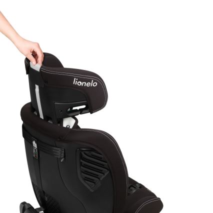 Lionelo - Pasukama automobilinė kėdutė su baze BASTIAAN ONE i-Size 40-150 cm Black Carbon