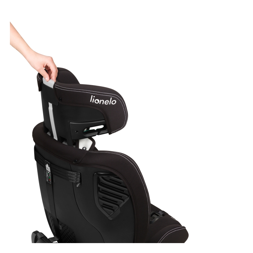 Lionelo - Pasukama automobilinė kėdutė su baze BASTIAAN ONE i-Size 40-150 cm Black Carbon