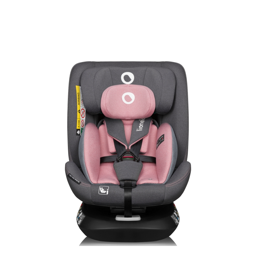 Lionelo - pasukama automobilinė kėdutė su baze BASTIAAN ONE i-Size 40-150 cm rožinė