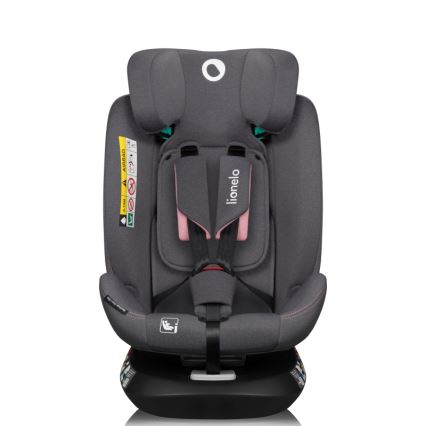 Lionelo - pasukama automobilinė kėdutė su baze BASTIAAN ONE i-Size 40-150 cm rožinė