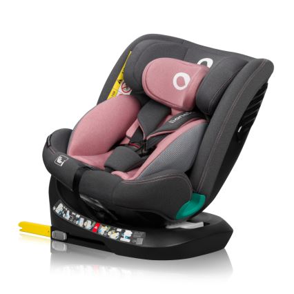 Lionelo - pasukama automobilinė kėdutė su baze BASTIAAN ONE i-Size 40-150 cm rožinė