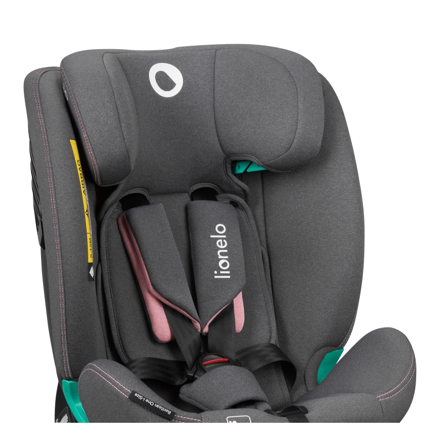 Lionelo - pasukama automobilinė kėdutė su baze BASTIAAN ONE i-Size 40-150 cm rožinė