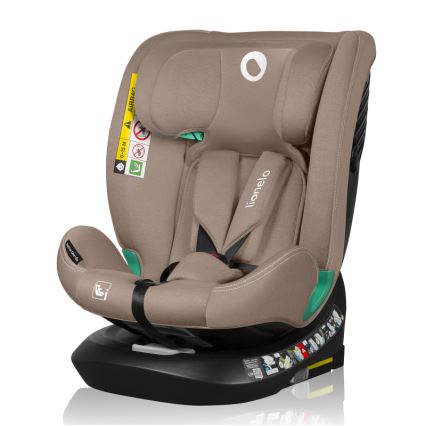 Lionelo - pasukama automobilinė kėdutė su baze BASTIAAN ONE i-Size 40-150 cm smėlio spalvos