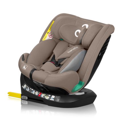 Lionelo - pasukama automobilinė kėdutė su baze BASTIAAN ONE i-Size 40-150 cm smėlio spalvos