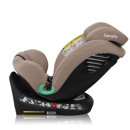 Lionelo - pasukama automobilinė kėdutė su baze BASTIAAN ONE i-Size 40-150 cm smėlio spalvos