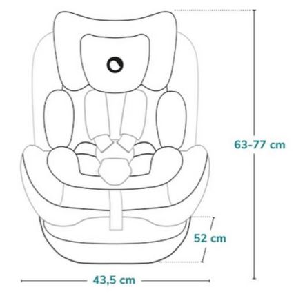 Lionelo - pasukama automobilinė kėdutė su baze BASTIAAN ONE i-Size 40-150 cm smėlio spalvos