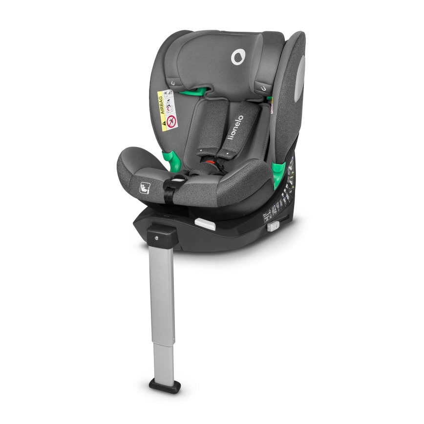 Lionelo - Sukama automobilinė kėdutė su baze BRAAM i-Size 40-150 cm akmens pilka