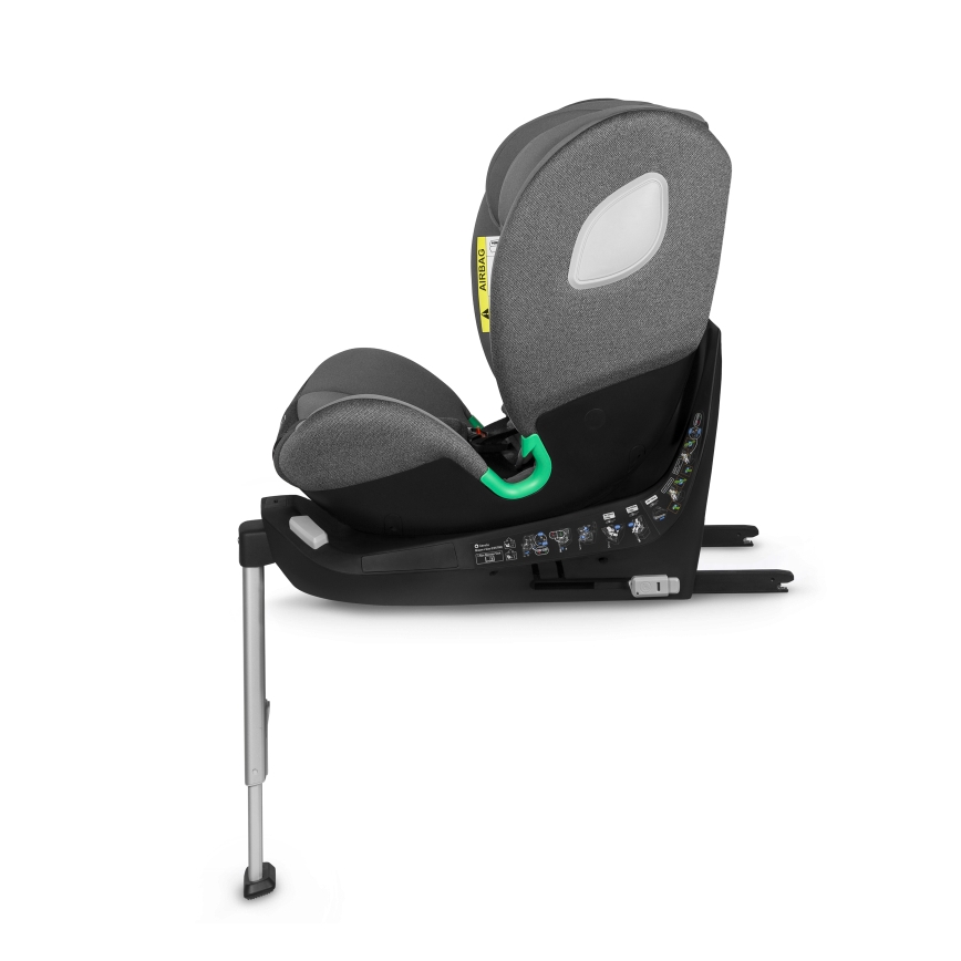 Lionelo - Sukama automobilinė kėdutė su baze BRAAM i-Size 40-150 cm akmens pilka