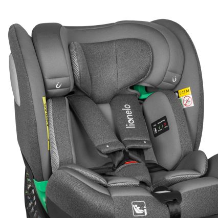 Lionelo - Sukama automobilinė kėdutė su baze BRAAM i-Size 40-150 cm akmens pilka
