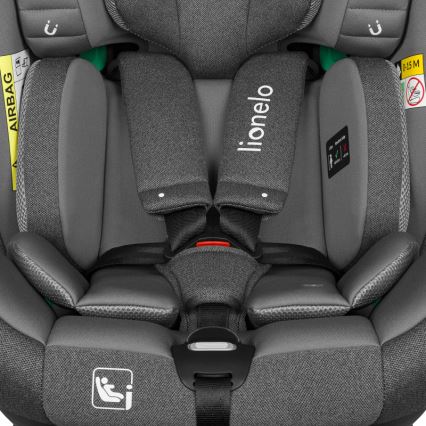 Lionelo - Sukama automobilinė kėdutė su baze BRAAM i-Size 40-150 cm akmens pilka