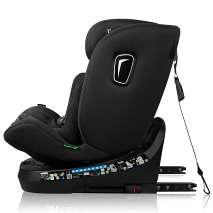 Lionelo - Sukama automobilinė kėdutė su baze BRAVE i-Size 40-150 cm Black Carbon
