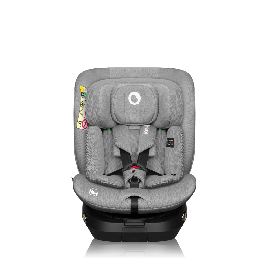 Lionelo - Sukama automobilinė kėdutė su baze BRAVE i-Size 40-150 cm Pilkas akmuo