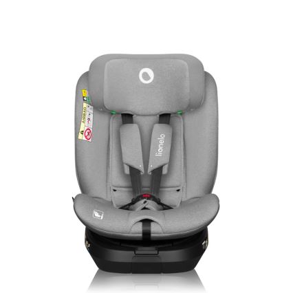 Lionelo - Sukama automobilinė kėdutė su baze BRAVE i-Size 40-150 cm Pilkas akmuo