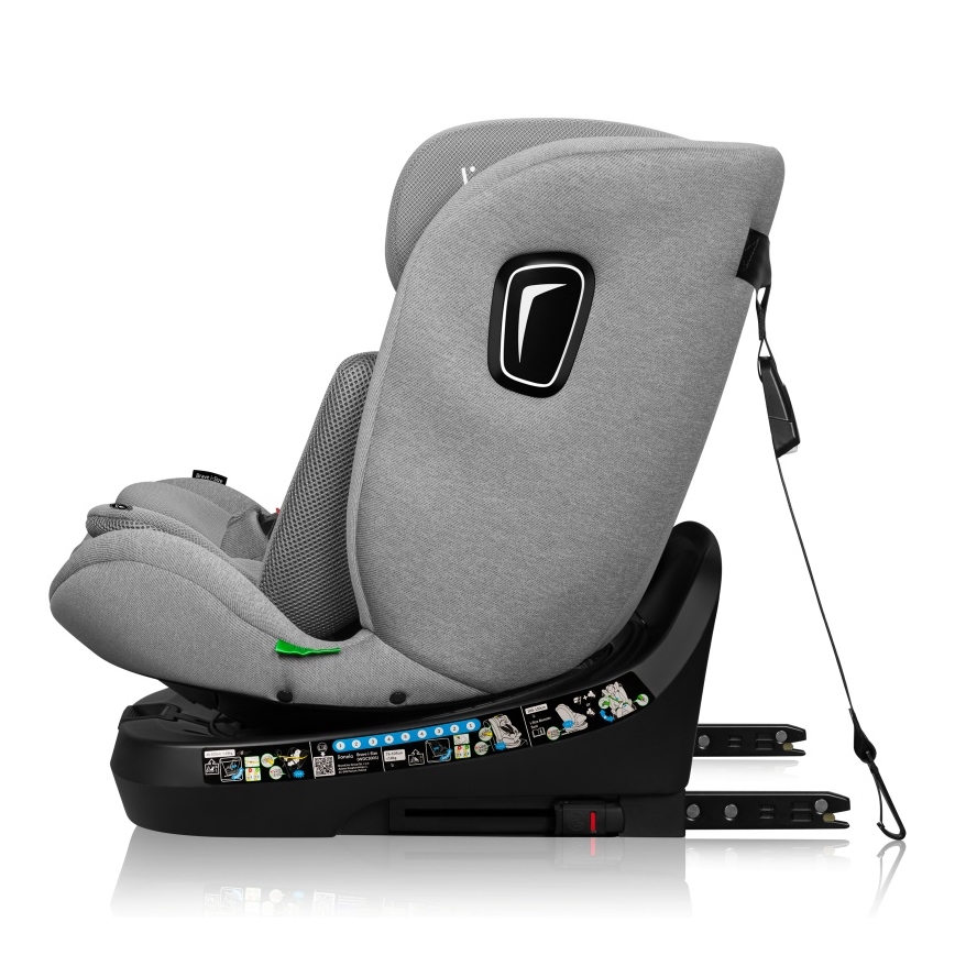 Lionelo - Sukama automobilinė kėdutė su baze BRAVE i-Size 40-150 cm Pilkas akmuo