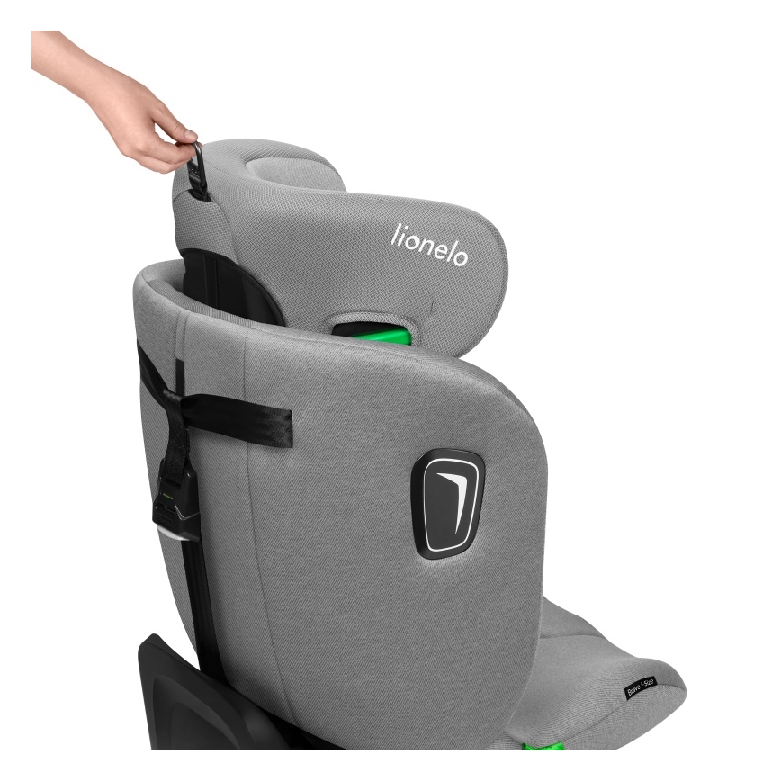 Lionelo - Sukama automobilinė kėdutė su baze BRAVE i-Size 40-150 cm Pilkas akmuo