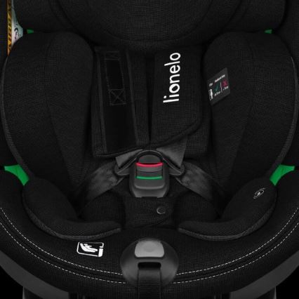 Lionelo - Sukama automobilinė kėdutė su baze HARMONY i-Size 40-150 cm juoda