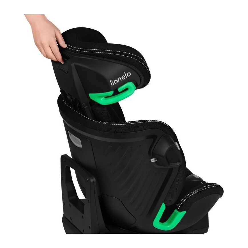 Lionelo - Sukama automobilinė kėdutė su baze HARMONY i-Size 40-150 cm juoda
