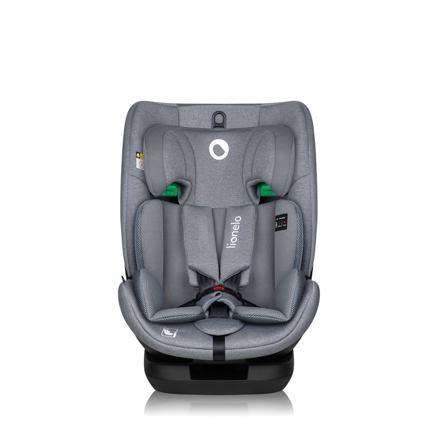 Lionelo - Sukama automobilinė kėdutė su baze LAVENDER i-Size 76-150 cm akmens pilka