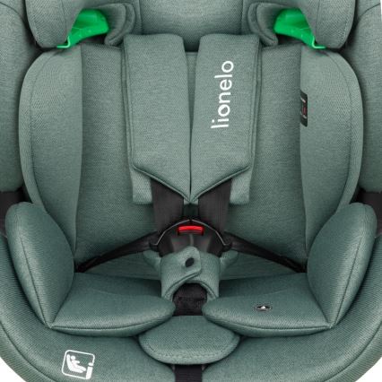 Lionelo - Pasukama automobilinė kėdutė su baze LAVENDER i-Size 76-150 cm pistacijų žalia