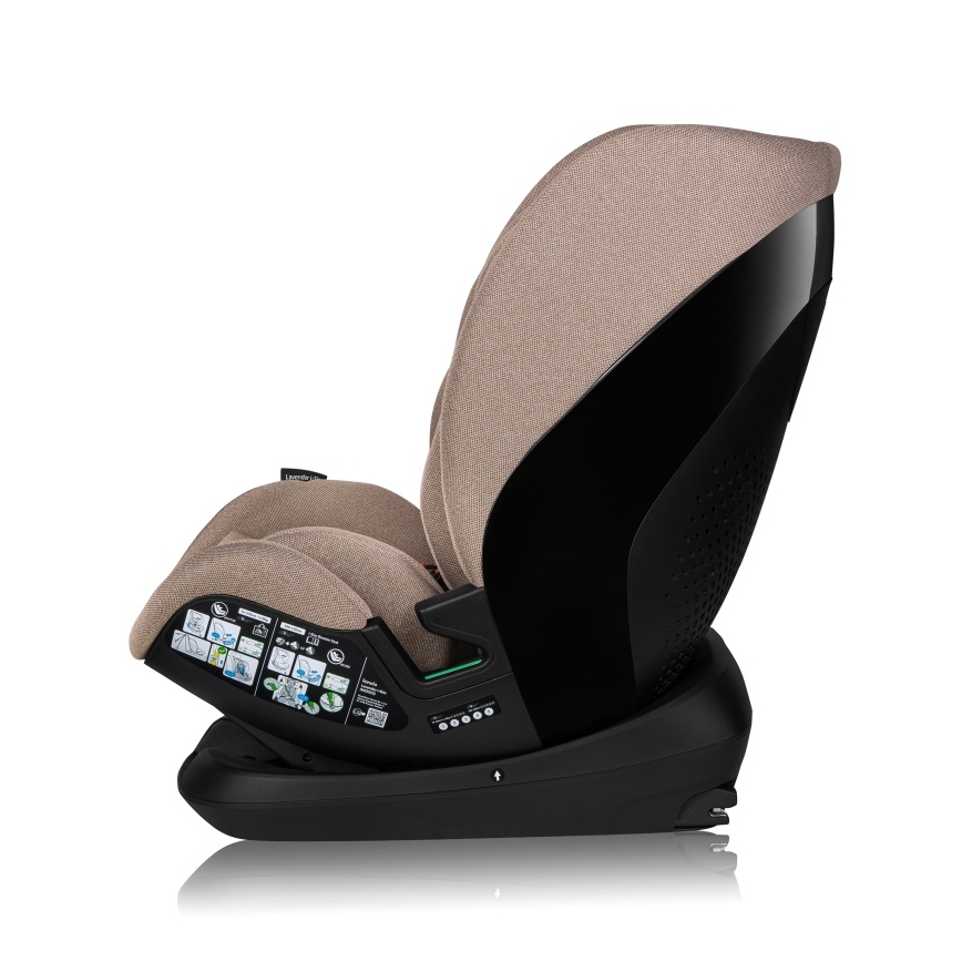 Lionelo - Sukama automobilinė kėdutė su baze LAVENDER i-Size 76-150 cm, smėlio latte