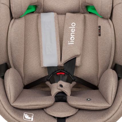 Lionelo - Sukama automobilinė kėdutė su baze LAVENDER i-Size 76-150 cm, smėlio latte
