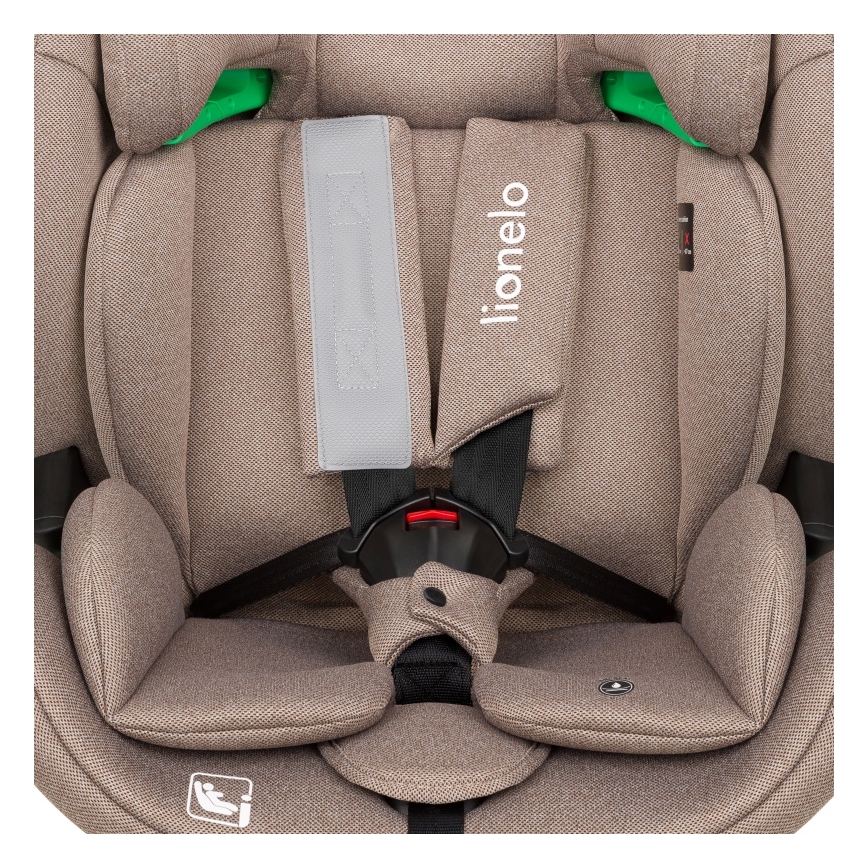 Lionelo - Sukama automobilinė kėdutė su baze LAVENDER i-Size 76-150 cm, smėlio latte
