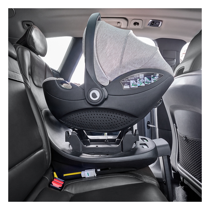 Lionelo - Sukama automobilinė kėdutė su baze MOXIE SET i-Size 40-87 cm smėlio spalvos