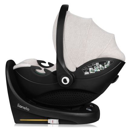 Lionelo - Sukama automobilinė kėdutė su baze MOXIE SET i-Size 40-87 cm smėlio spalvos