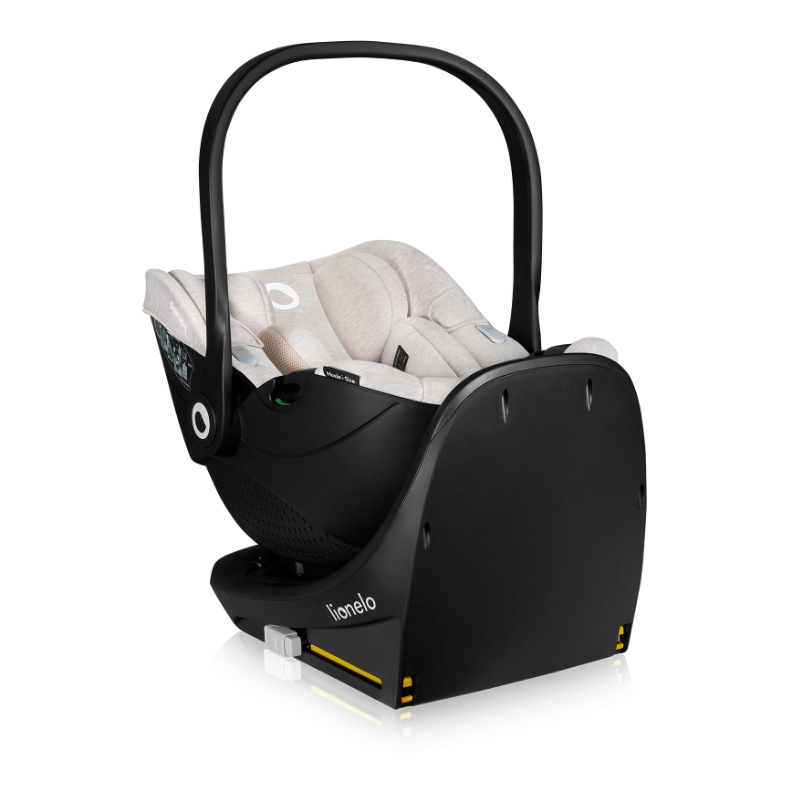 Lionelo - Sukama automobilinė kėdutė su baze MOXIE SET i-Size 40-87 cm smėlio spalvos