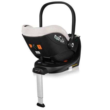 Lionelo - Sukama automobilinė kėdutė su baze MOXIE SET i-Size 40-87 cm smėlio spalvos