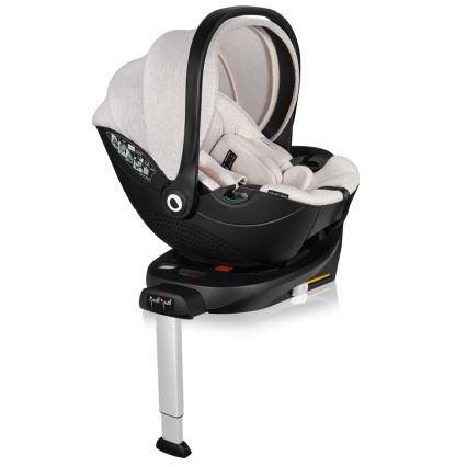 Lionelo - Sukama automobilinė kėdutė su baze MOXIE SET i-Size 40-87 cm smėlio spalvos