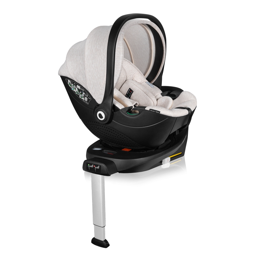 Lionelo - Sukama automobilinė kėdutė su baze MOXIE SET i-Size 40-87 cm smėlio spalvos
