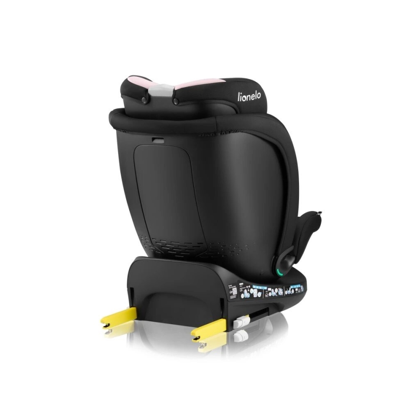 Lionelo - Sukama automobilinė kėdutė su baze NAVY i-Size 40-150 cm juoda/rožinė