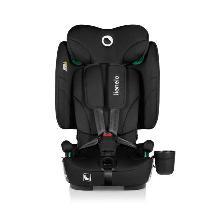 Lionelo - Sulankstoma automobilinė kėdutė NELLY i-Size 76-150 cm Black Carbon