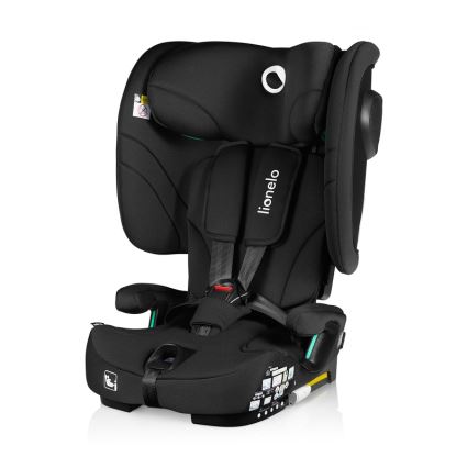Lionelo - Sulankstoma automobilinė kėdutė NELLY i-Size 76-150 cm Black Carbon
