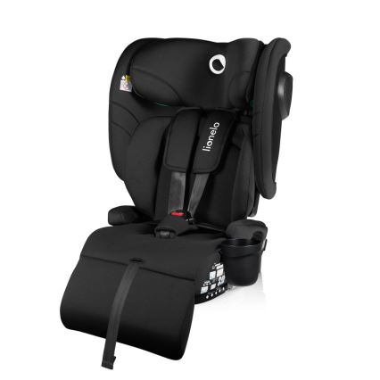 Lionelo - Sulankstoma automobilinė kėdutė NELLY i-Size 76-150 cm Juoda Carbon