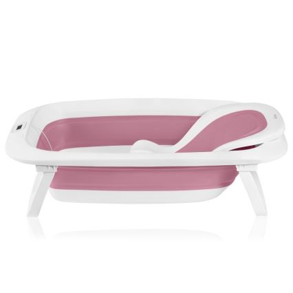 Lionelo - Sulankstoma vaikiška vonelė su termometru BABY BUBBLE 2x LR44 Rožinė magnolija