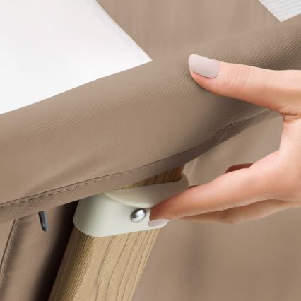 Lionelo - THOMI PLUS 5in1 kūdikio lovelė, smėlio/karamelės spalvos