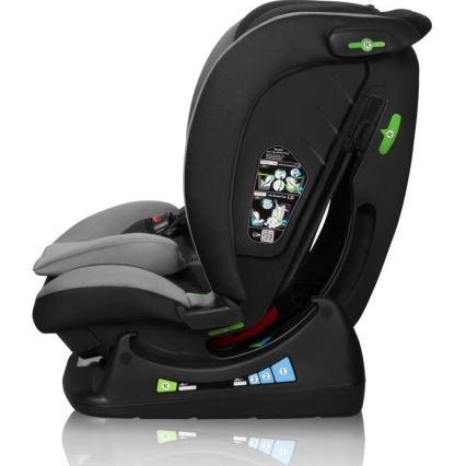 Lionelo - Vaikiška automobilinė kėdutė AART i-Size 40-150 cm juoda/pilka