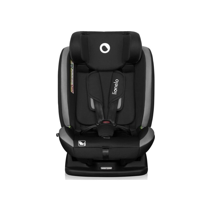 Lionelo - Vaikiška automobilinė kėdutė AART i-Size 40-150 cm juoda/pilka