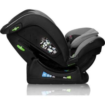 Lionelo - Vaikiška automobilinė kėdutė AART i-Size 40-150 cm juoda/pilka