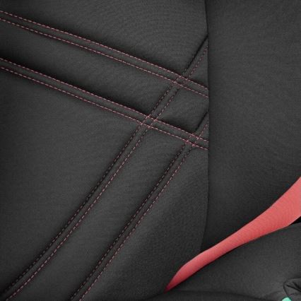 Lionelo - Vaikiška automobilinė kėdutė HUGO i-Size 100-150 cm juoda/rožinė